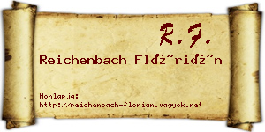 Reichenbach Flórián névjegykártya